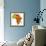 Togo on Actual Map of Africa-michal812-Framed Premium Giclee Print displayed on a wall