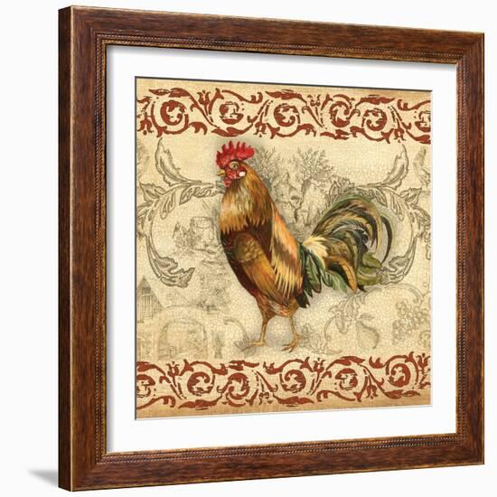 Toile Rooster I-Gregory Gorham-Framed Art Print