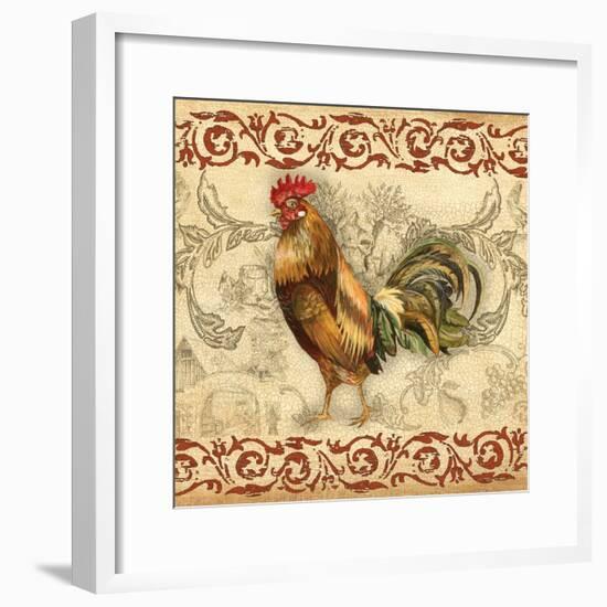 Toile Rooster I-Gregory Gorham-Framed Art Print