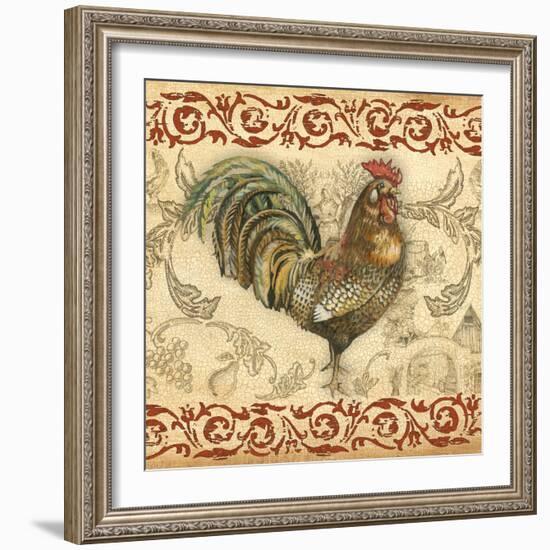 Toile Rooster III-Gregory Gorham-Framed Photographic Print