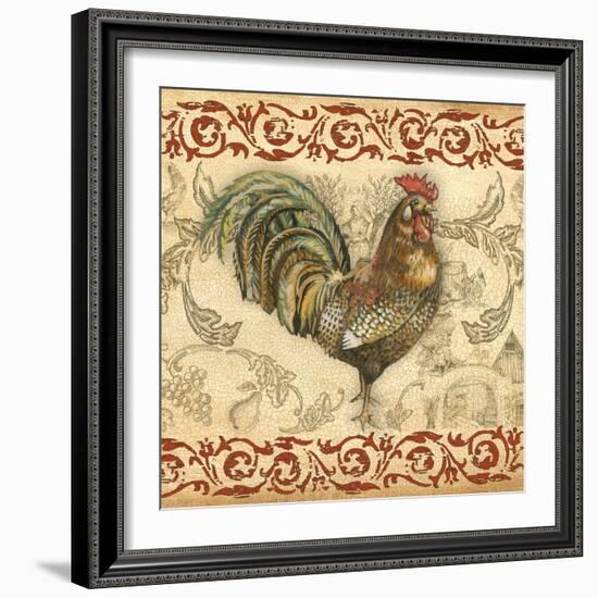 Toile Rooster III-Gregory Gorham-Framed Photographic Print