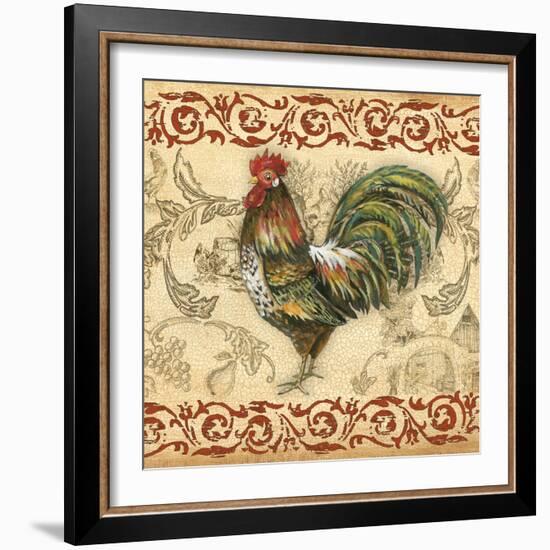 Toile Rooster IV-Gregory Gorham-Framed Photographic Print