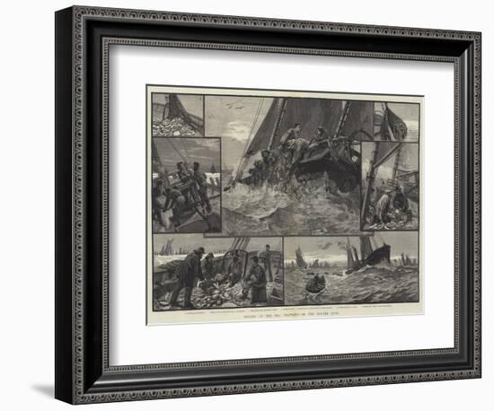 Toilers of the Sea, Trawling on the Dogger Bank-null-Framed Giclee Print