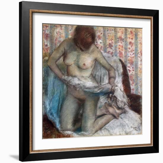 Toilet of a Woman, 1884-Edgar Degas-Framed Giclee Print