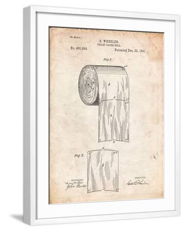 Toilet Paper Patent' Art Print - Cole Borders | Art.com