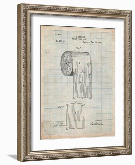 Toilet Paper Patent-Cole Borders-Framed Art Print