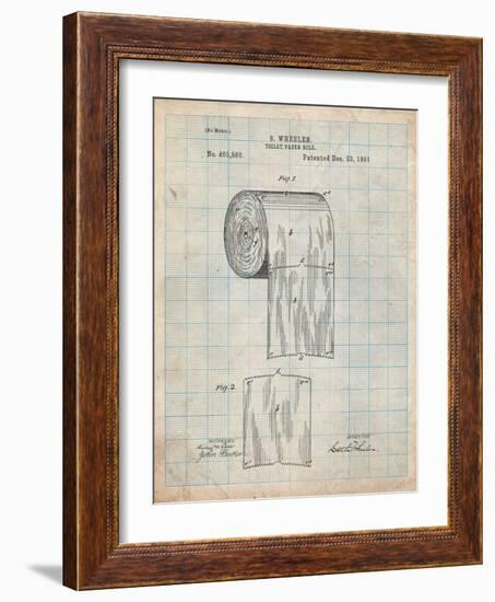 Toilet Paper Patent-Cole Borders-Framed Art Print