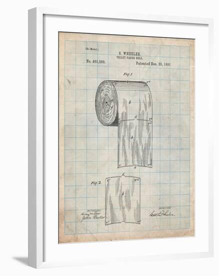 Toilet Paper Patent-Cole Borders-Framed Art Print