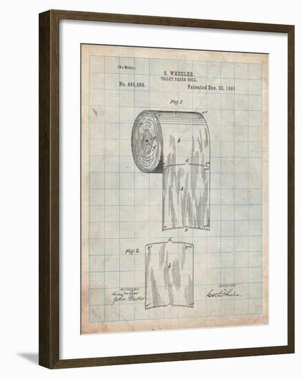 Toilet Paper Patent-Cole Borders-Framed Art Print