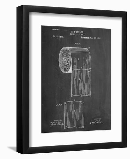 Toilet Paper Patent-null-Framed Art Print