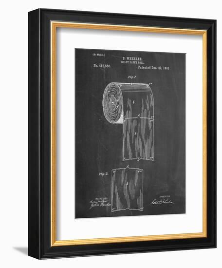 Toilet Paper Patent-null-Framed Premium Giclee Print