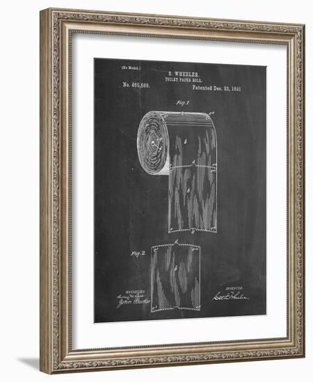 Toilet Paper Patent-null-Framed Art Print