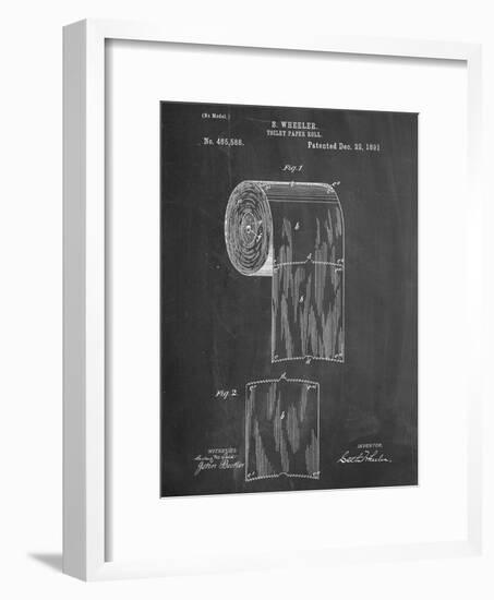 Toilet Paper Patent-null-Framed Art Print