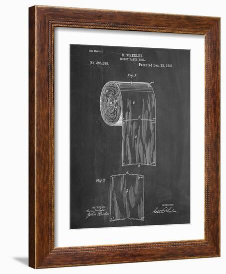 Toilet Paper Patent-null-Framed Art Print