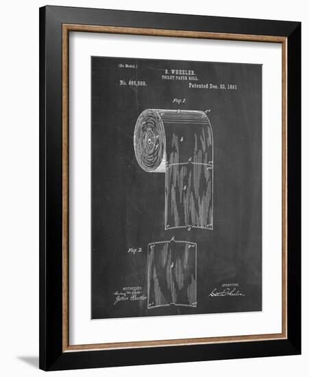 Toilet Paper Patent-null-Framed Art Print