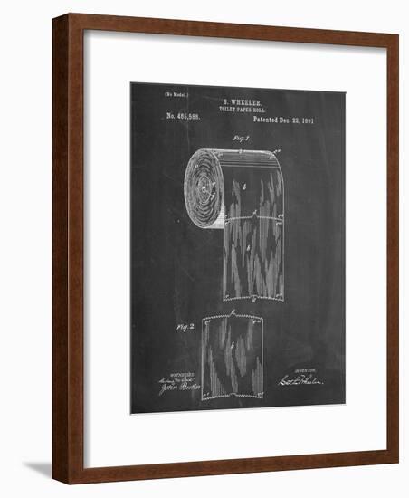 Toilet Paper Patent-null-Framed Art Print