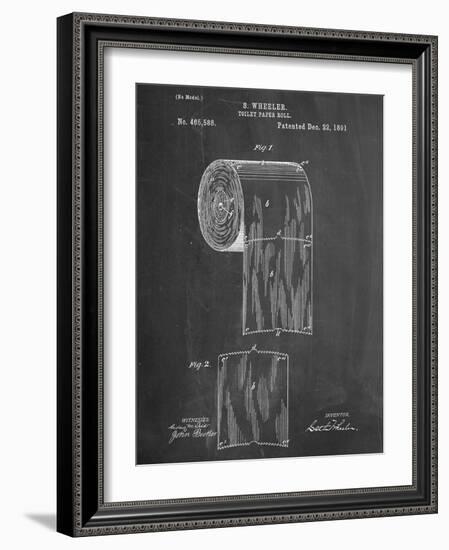 Toilet Paper Patent-null-Framed Art Print