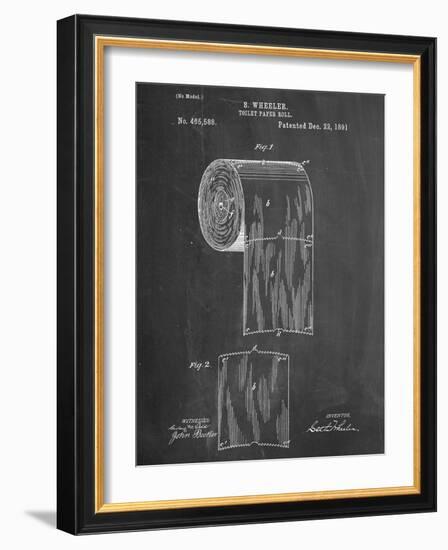 Toilet Paper Patent-null-Framed Art Print