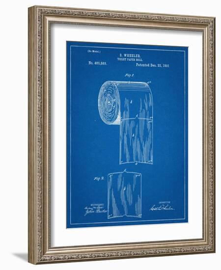 Toilet Paper Patent-null-Framed Art Print