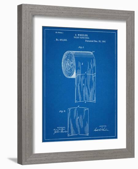 Toilet Paper Patent-null-Framed Art Print