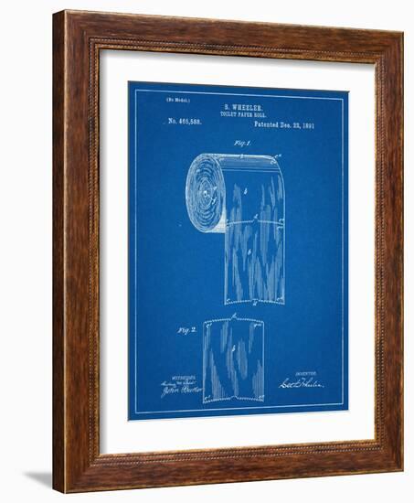 Toilet Paper Patent-null-Framed Art Print