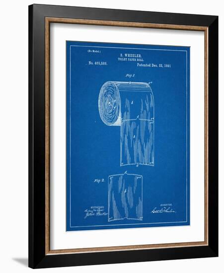 Toilet Paper Patent-null-Framed Art Print