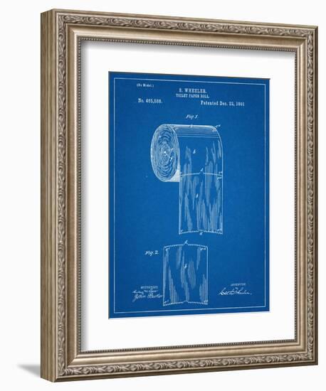 Toilet Paper Patent-null-Framed Art Print