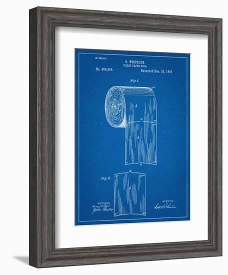 Toilet Paper Patent-null-Framed Art Print