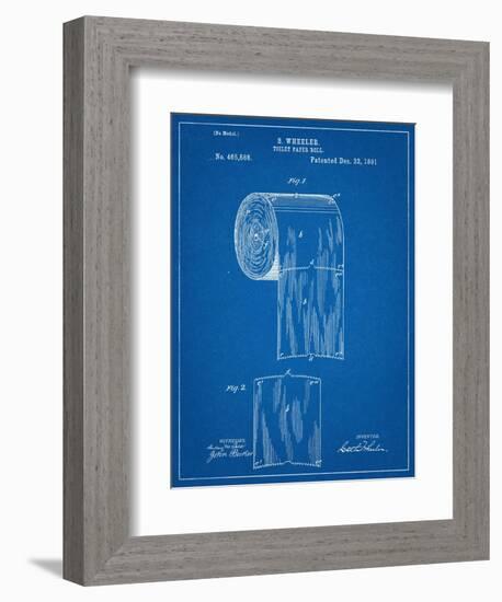 Toilet Paper Patent-null-Framed Art Print