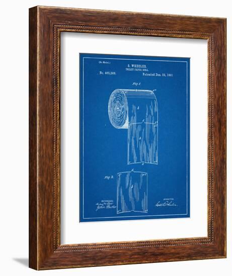 Toilet Paper Patent-null-Framed Art Print