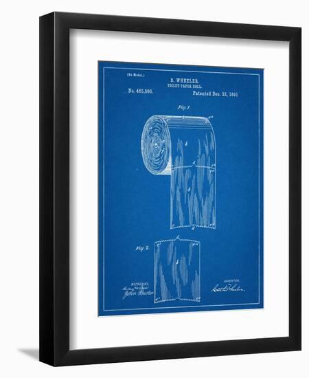 Toilet Paper Patent--Framed Art Print