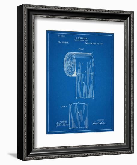 Toilet Paper Patent-null-Framed Art Print