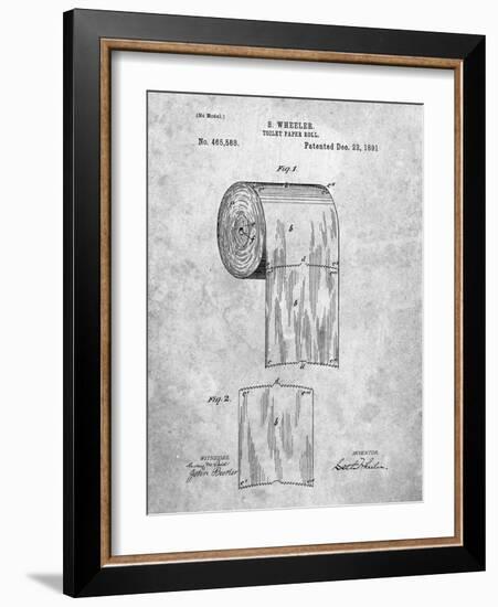 Toilet Paper Patent-Cole Borders-Framed Art Print