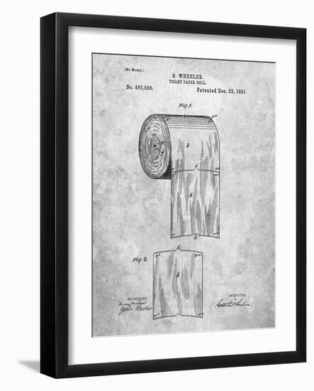 Toilet Paper Patent-Cole Borders-Framed Art Print