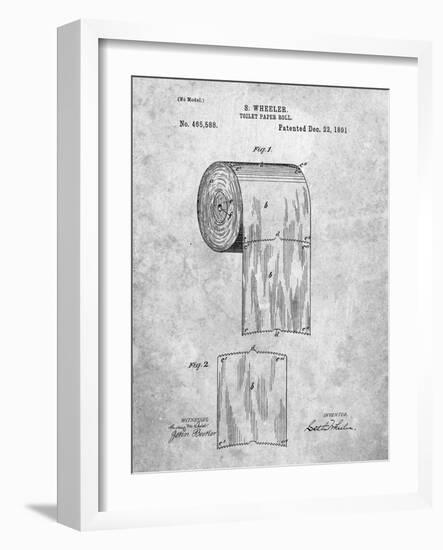 Toilet Paper Patent-Cole Borders-Framed Art Print