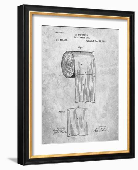 Toilet Paper Patent-Cole Borders-Framed Art Print