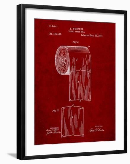 Toilet Paper Patent-Cole Borders-Framed Art Print