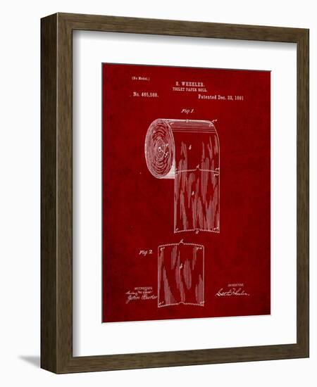 Toilet Paper Patent-Cole Borders-Framed Art Print