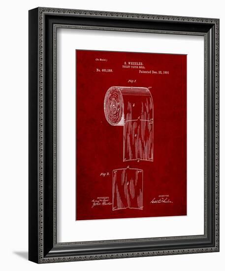 Toilet Paper Patent-Cole Borders-Framed Art Print