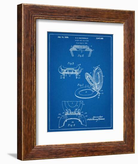 Toilet Seat Patent-null-Framed Art Print