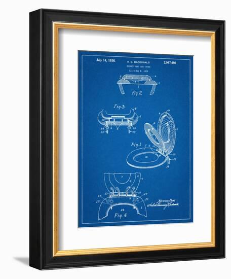 Toilet Seat Patent-null-Framed Art Print