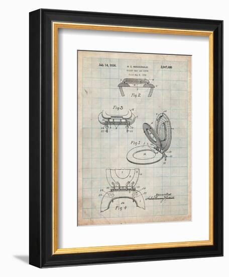 Toilet Seat Patent-Cole Borders-Framed Art Print