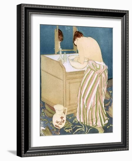 Toilette, 1891-Mary Cassatt-Framed Giclee Print