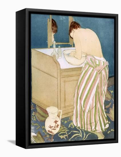 Toilette, 1891-Mary Cassatt-Framed Premier Image Canvas