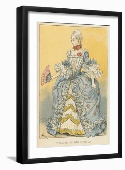 Toilette de Cour Louis XV-Albert Robida-Framed Giclee Print