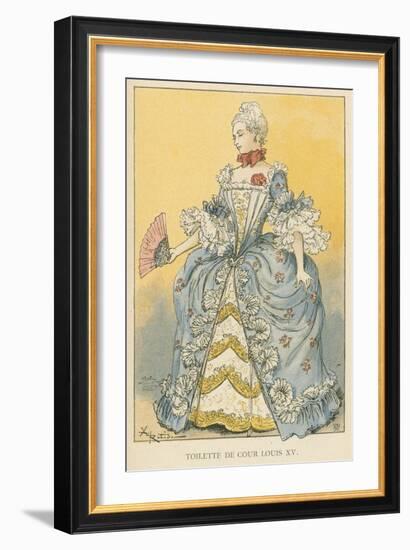 Toilette de Cour Louis XV-Albert Robida-Framed Giclee Print