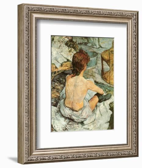 Toilette-Henri de Toulouse-Lautrec-Framed Art Print