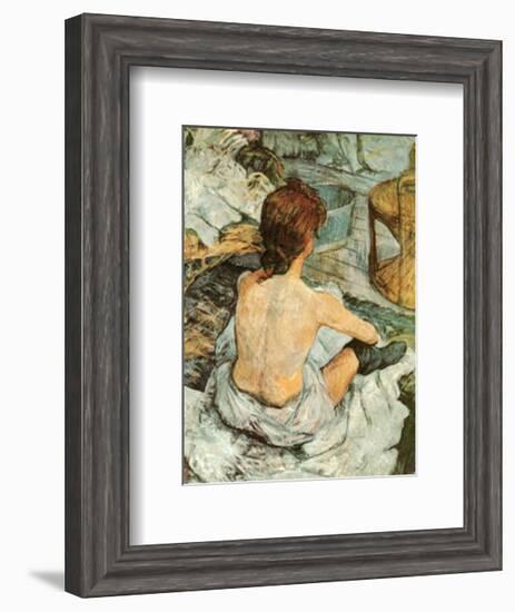 Toilette-Henri de Toulouse-Lautrec-Framed Art Print