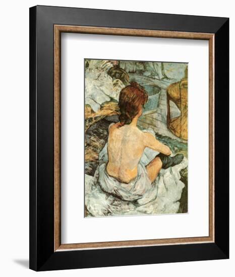 Toilette-Henri de Toulouse-Lautrec-Framed Art Print