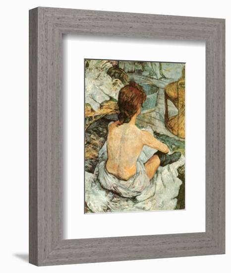 Toilette-Henri de Toulouse-Lautrec-Framed Art Print